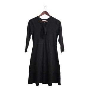 Nanette Lepore Gabriella Sweater Dress In Very Pretty Black Sz M
